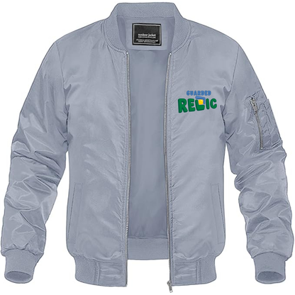 Men's Guarded Relic Logo Lightweight Bomber Jacket Windbreaker Softshell Varsity Jacket Coat