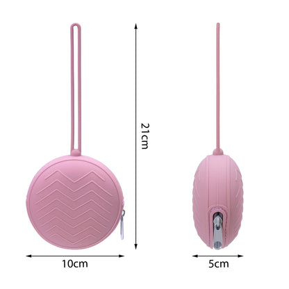 Portable Baby Pacifier and Nipple Storage Case with Secure Zipper Closure and Convenient Carry Strap