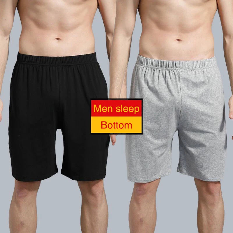 Men's Comfortable Elastic Waistband Lounge Shorts Pack for Daily Wear and Sleepwear