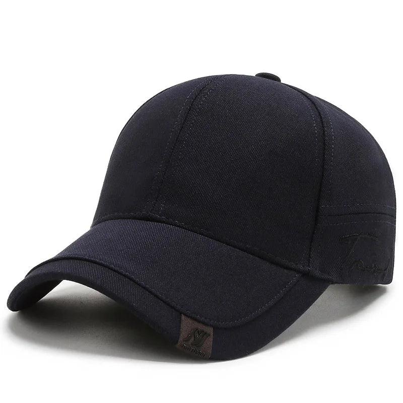 Stylish Twill Baseball Cap with Embroidered Signature Detail and Adjustable Fit for Casual Outdoor Wear