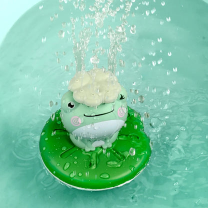 Floating Frog and Duck Bath Toy Set, Interactive Water Play for Toddlers, Cute Animal Figures on Lily Pads, Perfect for Fun and Educational Bathtime Activities