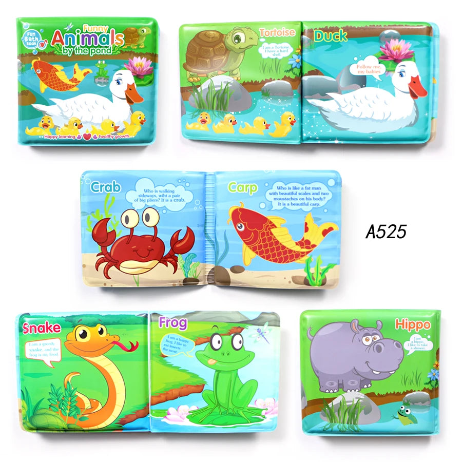 Set of Educational Soft Baby Books with Handle, Waterproof and Durable Early Learning Toys for Infants and Toddlers