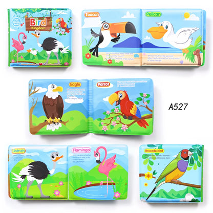 Set of Educational Soft Baby Books with Handle, Waterproof and Durable Early Learning Toys for Infants and Toddlers