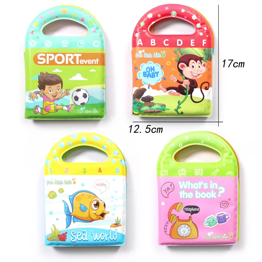 Set of Educational Soft Baby Books with Handle, Waterproof and Durable Early Learning Toys for Infants and Toddlers