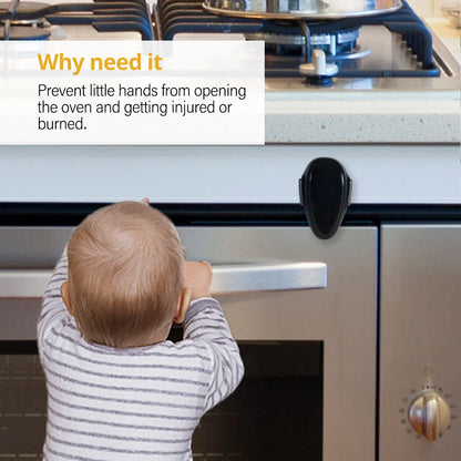 Oven Door Safety Lock with Heat-Resistant Design and Easy Installation to Prevent Accidental Openings and Ensure Child Safety, Single Pack