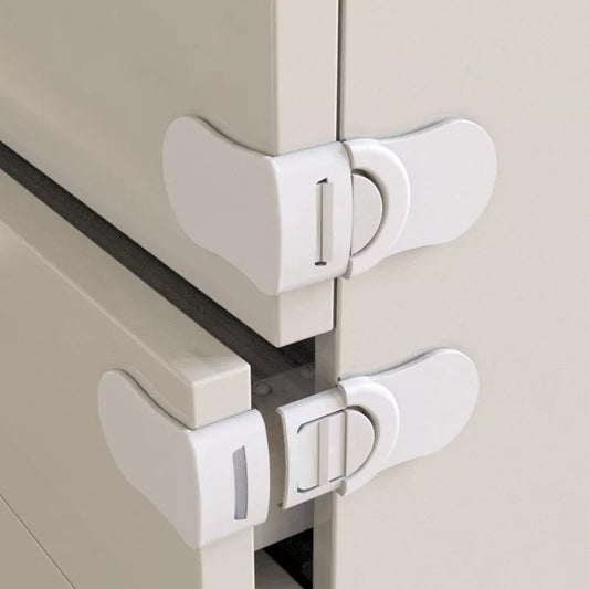 Adjustable Child Safety Locks for Cabinets and Drawers, Easy to Install and Secure, Ideal for Baby Proofing and Preventing Accidental Access, Durable and Reliable Design for Home Safety.