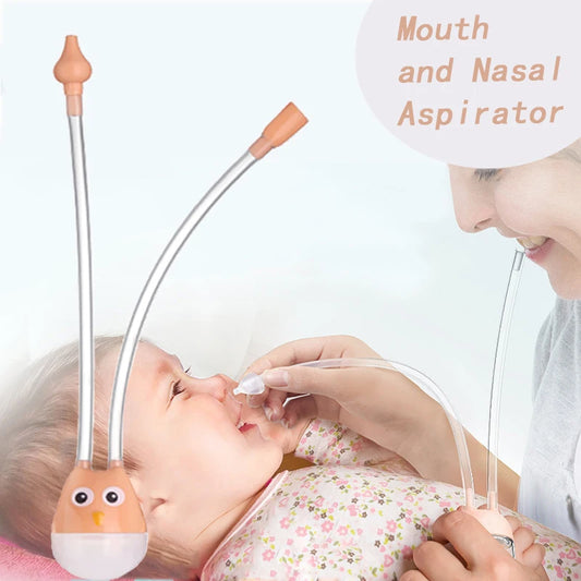 Manual Baby Nasal and Oral Aspirator with Soft Tips for Gentle and Effective Mucus Removal, Easy-to-Use Design for Infants and Toddlers