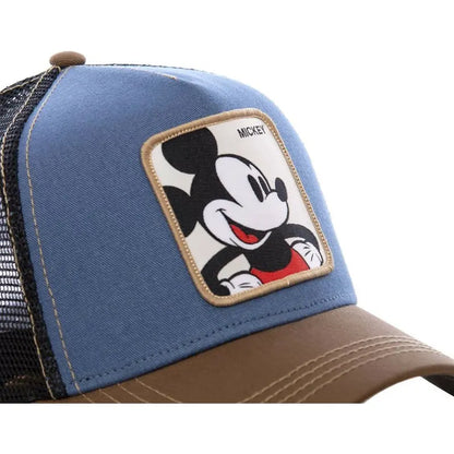 Mesh Trucker Cap Featuring Iconic Cartoon Character Patches for Stylish and Playful Casual Wear