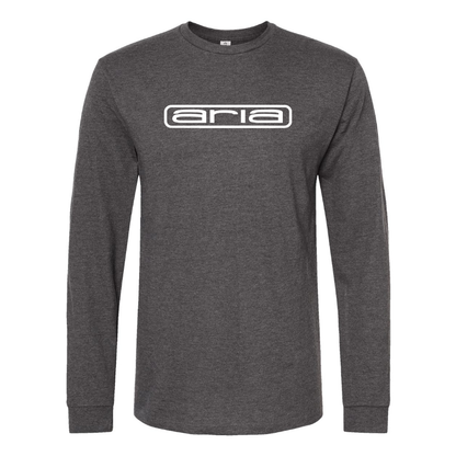 Men's Aria   Logo Cotton Long Sleeve T-Shirt