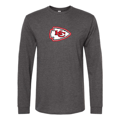 Men's KC Chiefs Logo Long Sleeve T-Shirt