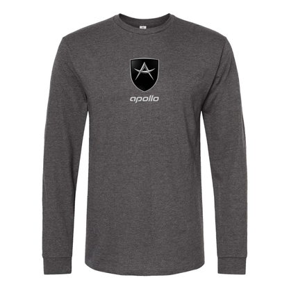 Men's Apollo Logo Cotton Long Sleeve T-Shirt