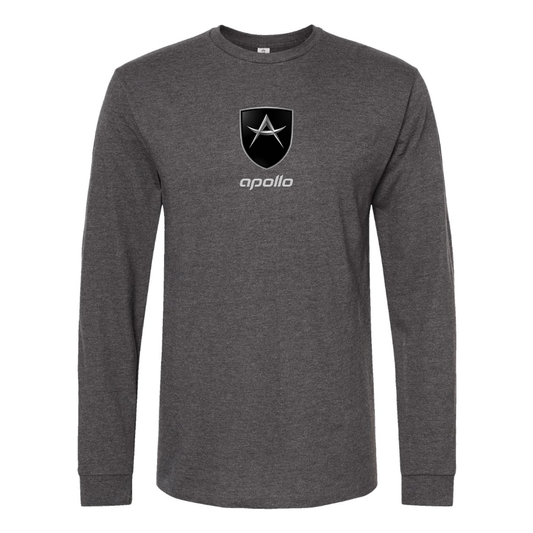 Men's Apollo Logo Cotton Long Sleeve T-Shirt