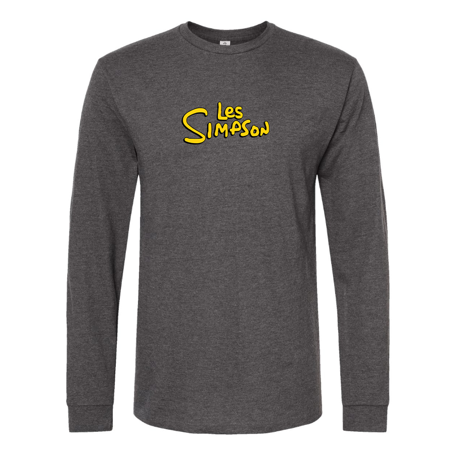 Men's Les Simpson Logo Long Sleeve T-Shirt