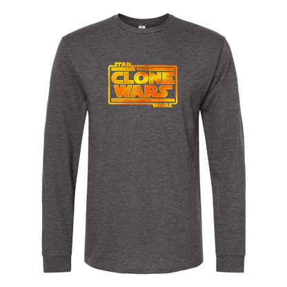 Men's The Clone wars Logo Long Sleeve T-Shirt
