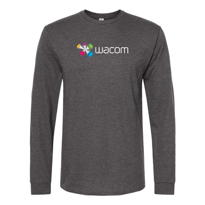 Men's Wacom Logo Cotton Long Sleeve T-Shirt