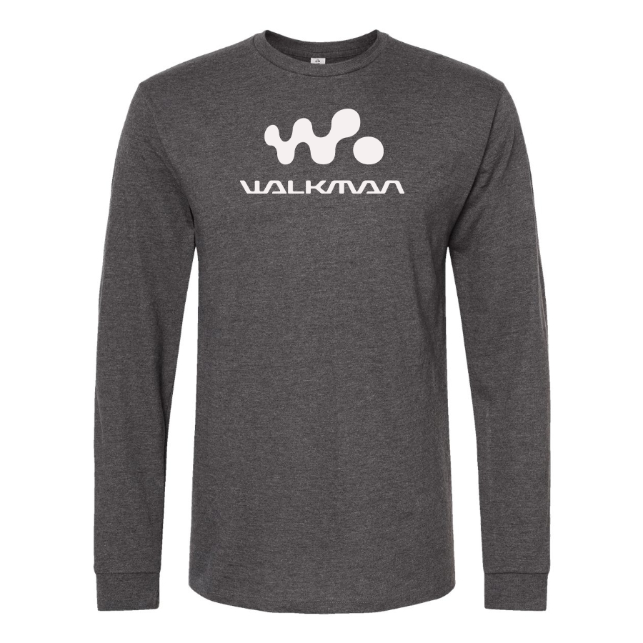 Men's Walkman Logo Cotton Long Sleeve T-Shirt