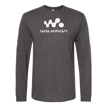 Men's Walkman Logo Cotton Long Sleeve T-Shirt