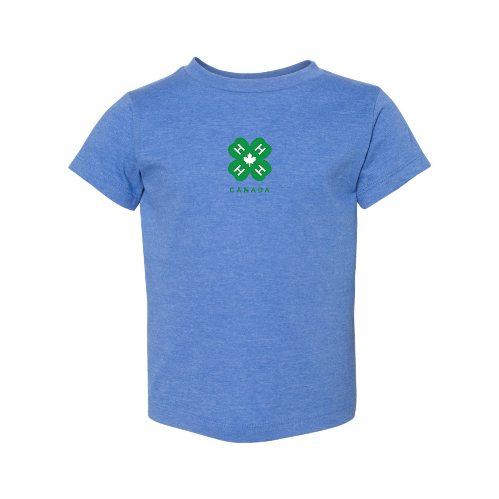 4H Canada Logo BELLA  CANVAS Toddler Jersey Tee