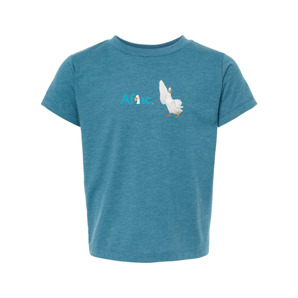 Aflac Logo and Duck BELLA  CANVAS Toddler Jersey Tee