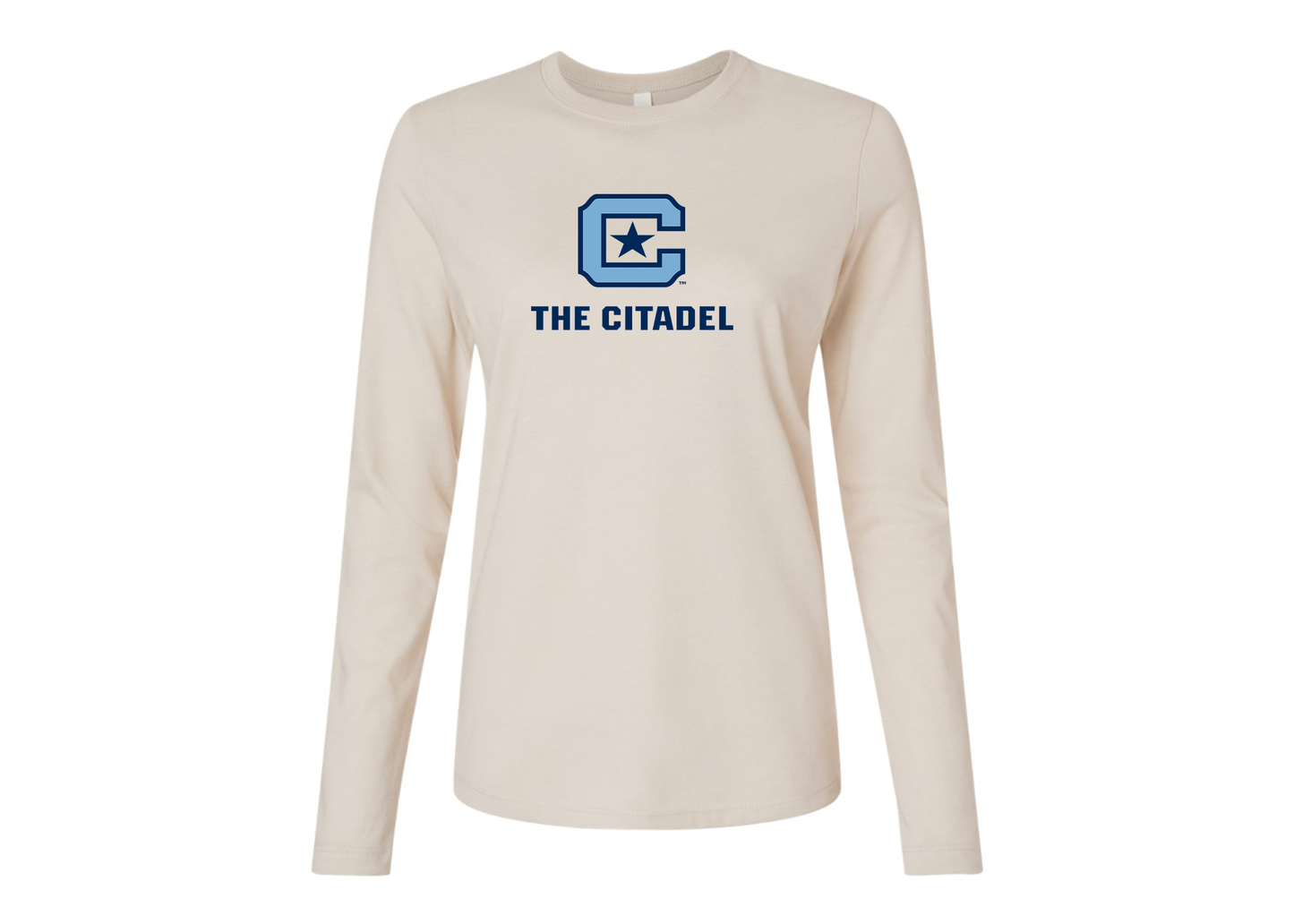 BELLA CANVAS Women’s The Citadel Bulldogs Jersey Long Sleeve Tee