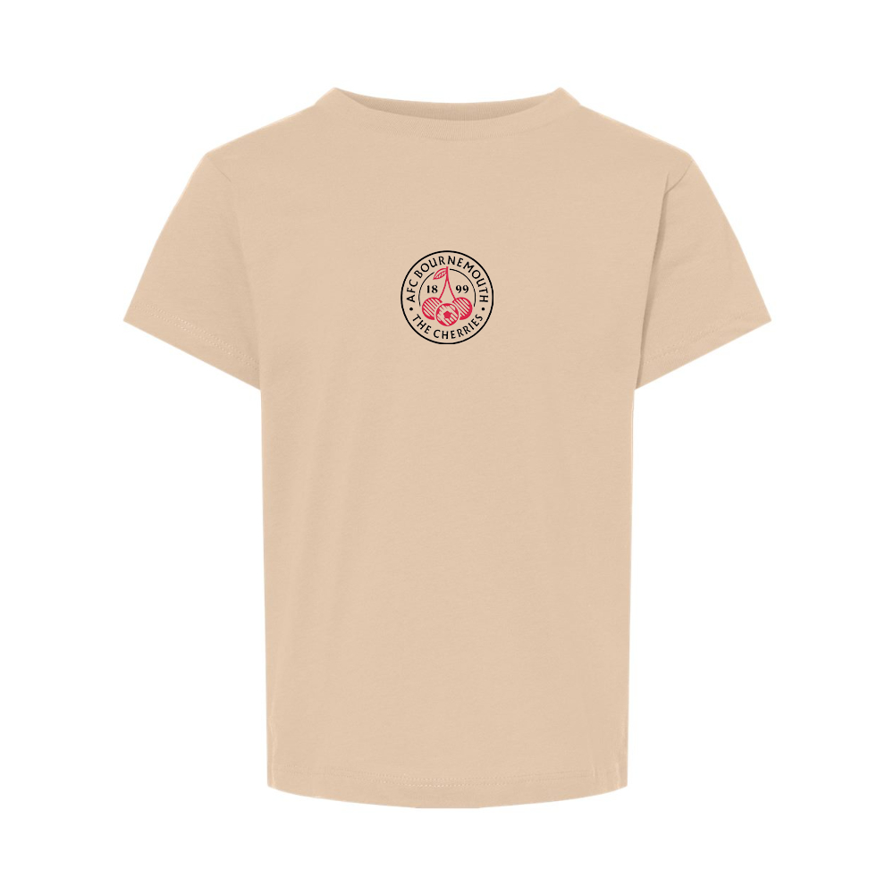 AFC Bournemouth Soccer Logo BELLA  CANVAS Toddler Jersey Tee