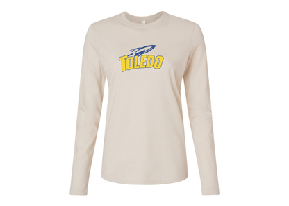 BELLA CANVAS Women’s Toledo Rockets Jersey Long Sleeve Tee