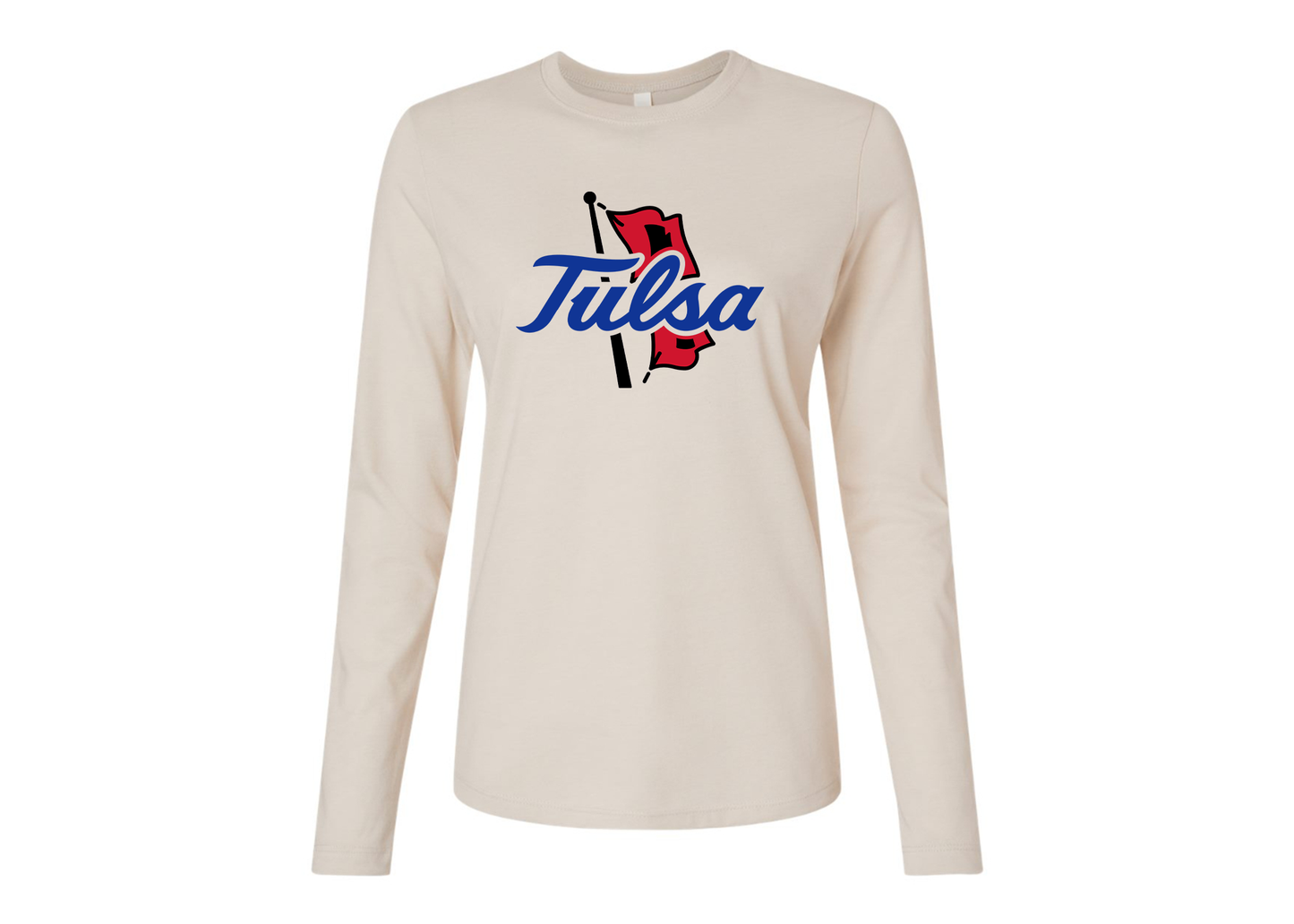 BELLA CANVAS Women’s Tulsa Golden Hurricane Jersey Long Sleeve Tee