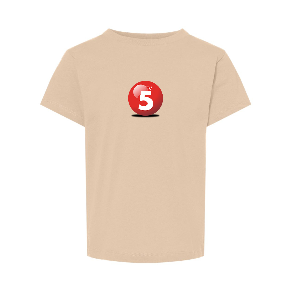 ABC TV5 Logo BELLA  CANVAS Toddler Jersey Tee