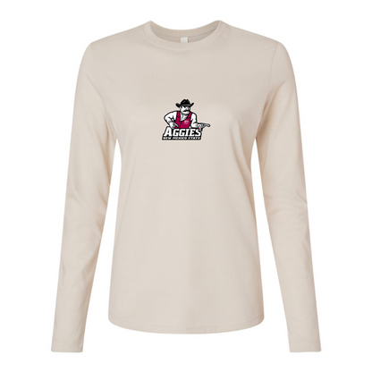 BELLA CANVAS Women’s Aggies New Mexico State Logo Jersey Long Sleeve Tee
