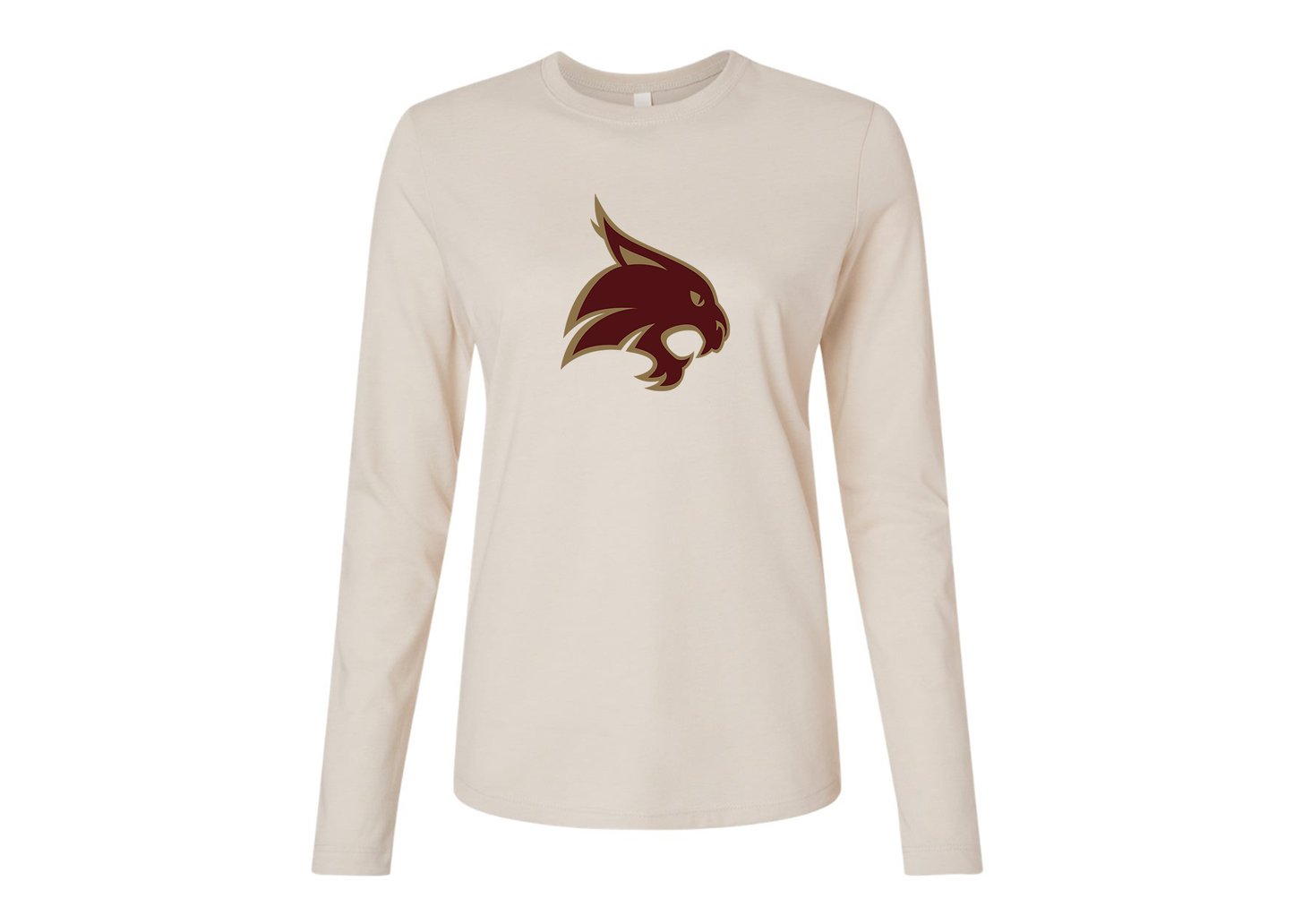 BELLA CANVAS Women’s Texas State Bobcats Jersey Long Sleeve Tee