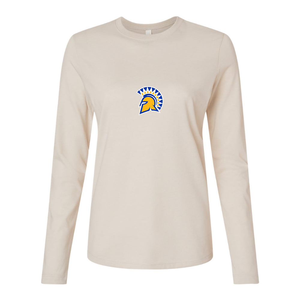BELLA CANVAS Women’s San Jose State Spartans Logo Jersey Long Sleeve Tee
