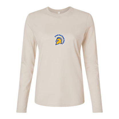 BELLA CANVAS Women’s San Jose State Spartans Logo Jersey Long Sleeve Tee
