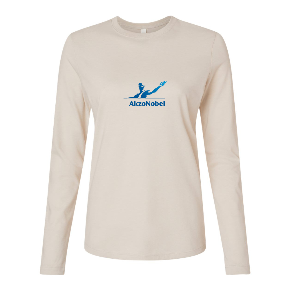 BELLA CANVAS Women’s AkzoNobel Logo Jersey Long Sleeve Tee