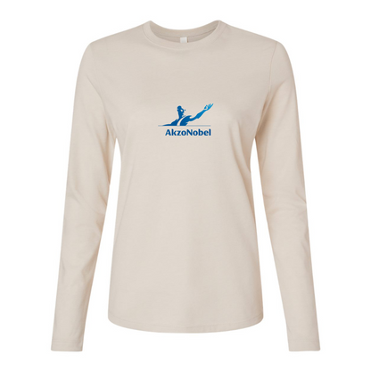 BELLA CANVAS Women’s AkzoNobel Logo Jersey Long Sleeve Tee