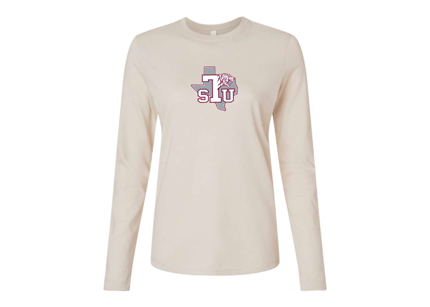 BELLA CANVAS Women’s Texas Southern Tigers Jersey Long Sleeve Tee