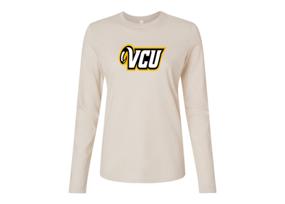 BELLA CANVAS Women’s Virginia Commonwealth Rams Jersey Long Sleeve Tee