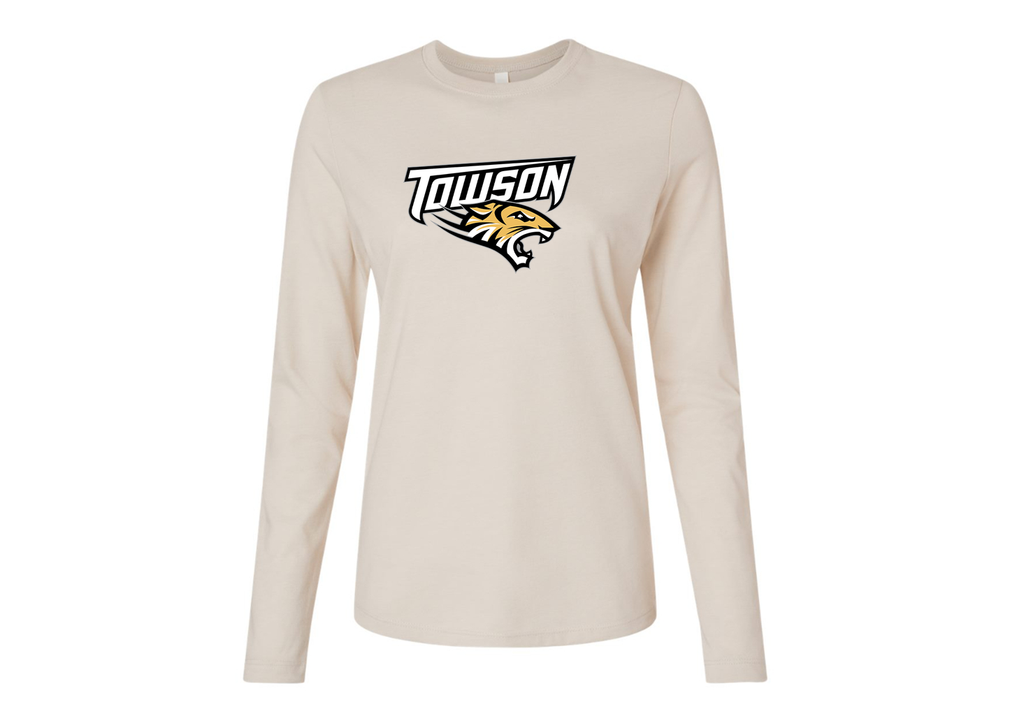BELLA CANVAS Women’s Towson Tigers Jersey Long Sleeve Tee