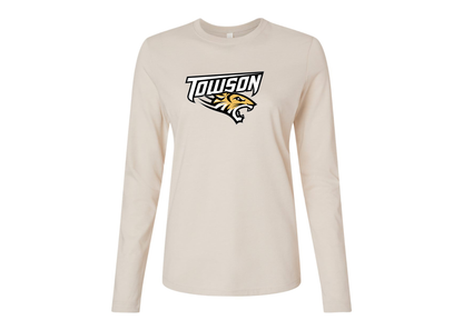 BELLA CANVAS Women’s Towson Tigers Jersey Long Sleeve Tee