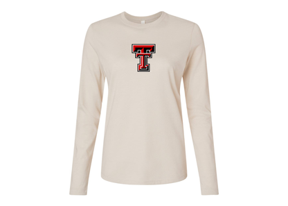BELLA CANVAS Women’s Texas Tech Red Raiders Jersey Long Sleeve Tee