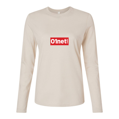 BELLA CANVAS Women’s 01net Logo Jersey Long Sleeve Tee