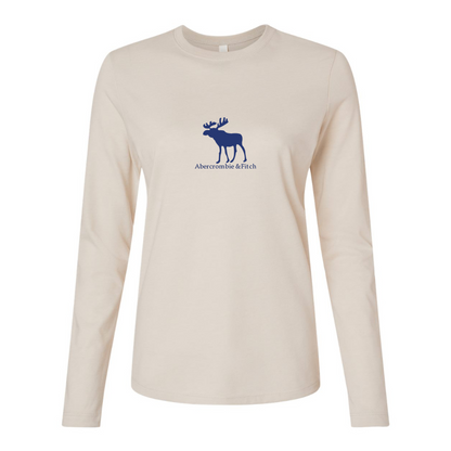 BELLA CANVAS Women’s Abercrombie & Fitch Moose Logo Jersey Long Sleeve Tee