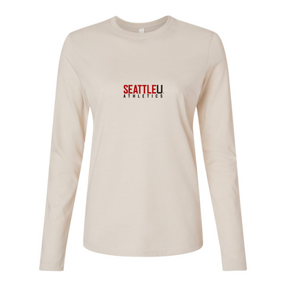 BELLA CANVAS Women’s Seattle Redhawks Logo Jersey Long Sleeve Tee
