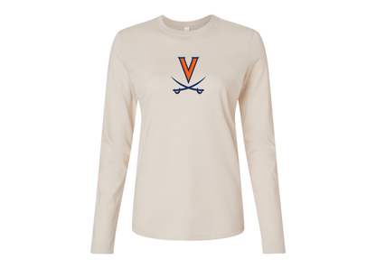 BELLA CANVAS Women’s Virginia Cavaliers Jersey Long Sleeve Tee