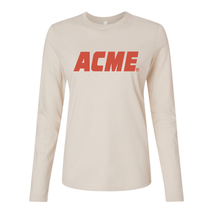 BELLA CANVAS Women’s ACME Logo Jersey Long Sleeve Tee