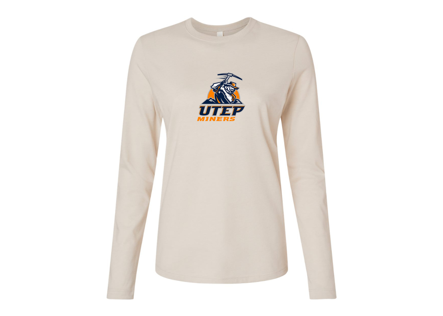 BELLA CANVAS Women’s UTEP Miners Jersey Long Sleeve Tee