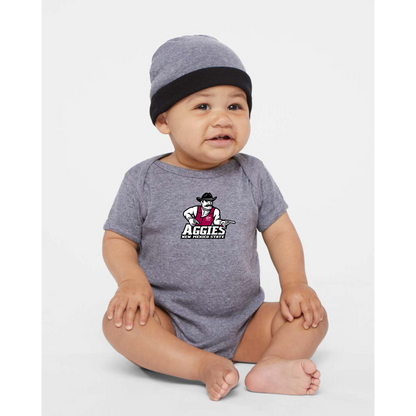 Aggies New Mexico State Logo  Rabbit Skins Infant Baby Rib Bodysuit