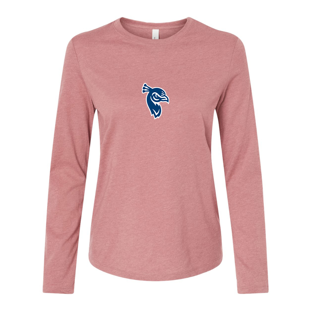 BELLA CANVAS Women’s Saint Peters Peacocks Logo Jersey Long Sleeve Tee