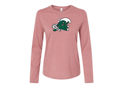 BELLA CANVAS Women’s Tulane Green Wave Jersey Long Sleeve Tee