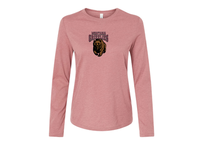 BELLA CANVAS Women’s Montana Grizzliesl Jersey Long Sleeve Tee