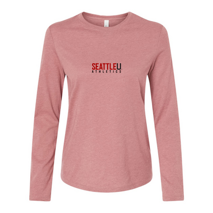 BELLA CANVAS Women’s Seattle Redhawks Logo Jersey Long Sleeve Tee